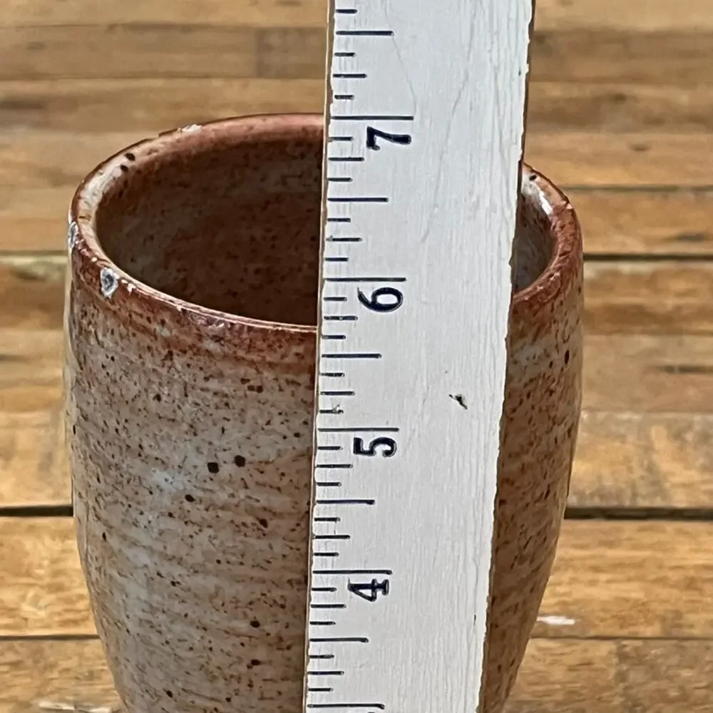 Art Studio Pottery Stoneware Flower Vase 5.5